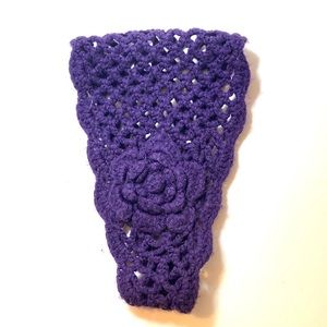 Purple Preston and York Crochet Headband Earwarmer